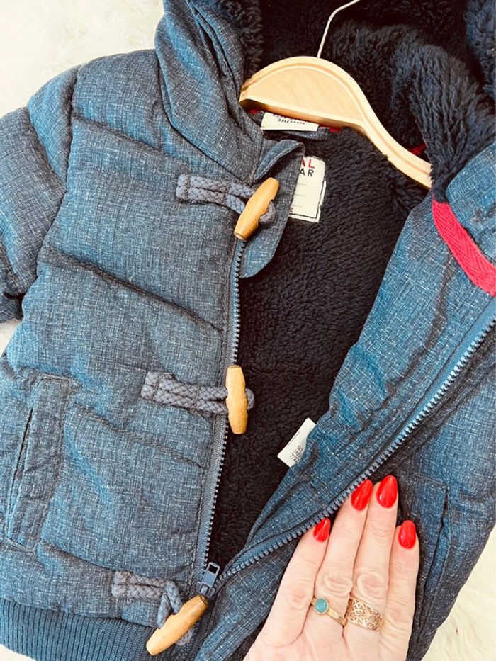 Taille 3 mois manteau doudoune garçon TAO bleu marine 💙 - photo numéro 5