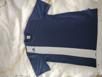 T-shirt Sport Adidas Vintage – Bleu Marine & Blanc