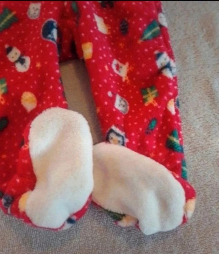 Pyjama /surpyjama mixte capuche polaire bien chaud - photo numéro 6