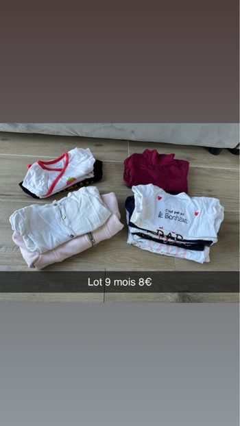 Lot vêtement bébé fille