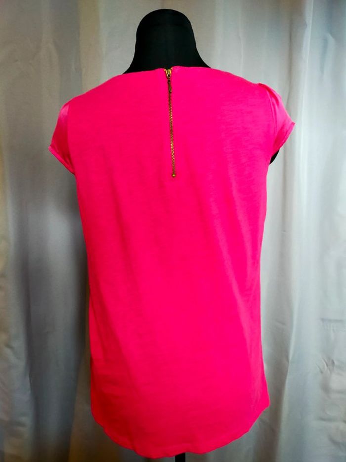 Haut femme Caroll – Taille 38 – Fuchsia éclatant - photo numéro 3