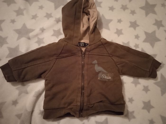 Gilet à capuche molletonné