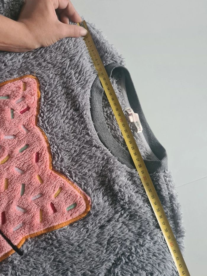 Pull de pyjama en pilou pilou tout doux noté L mais taille petit voir mesures en photos - photo numéro 6