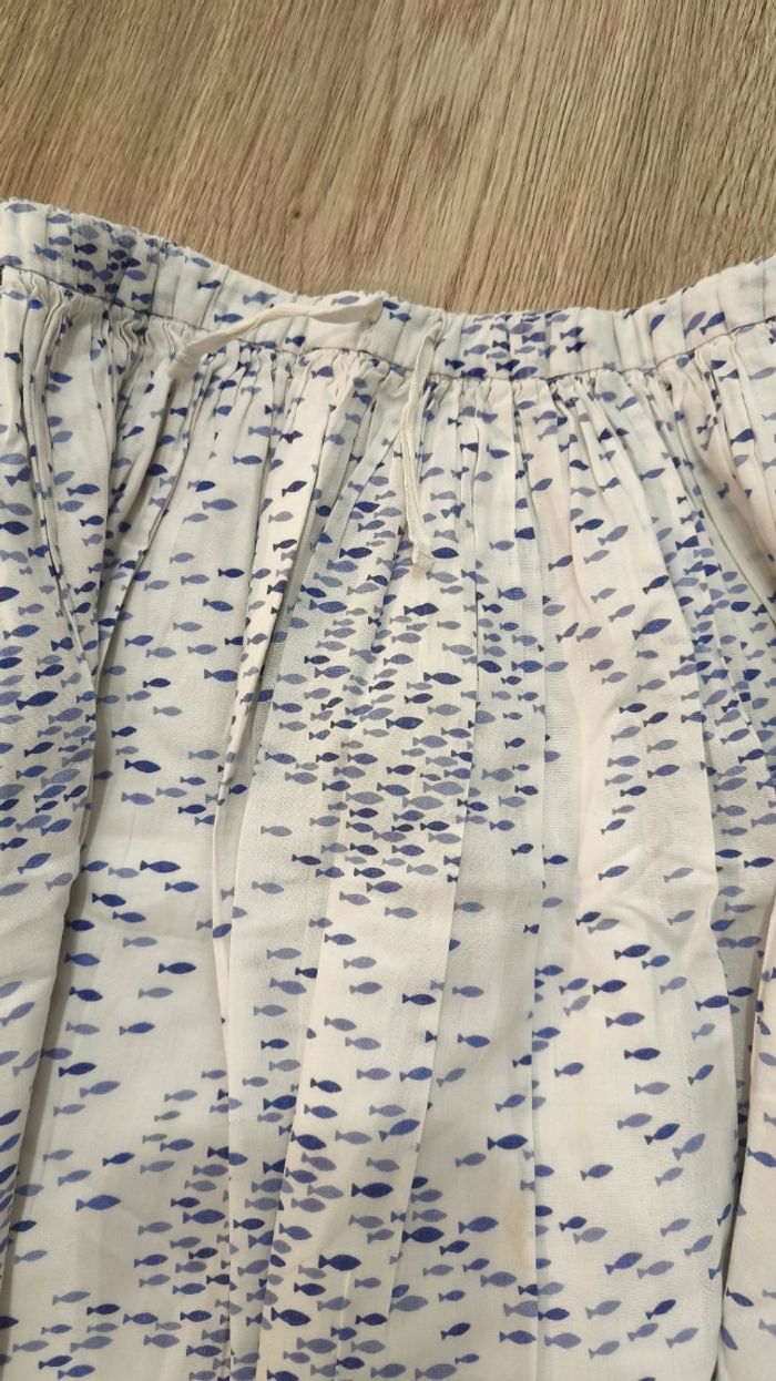 Jupe blanche et motif poissons -  8 ans - Okaïdi - photo numéro 3