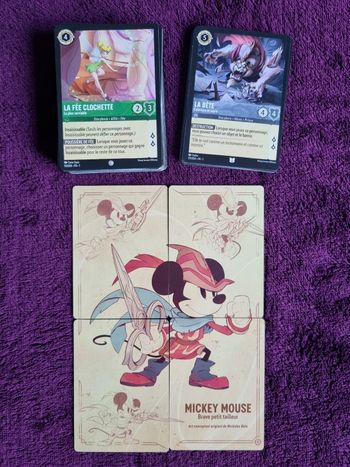 Lot 86 cartes Disney lorcana chapitre 1 SANS DOUBLE