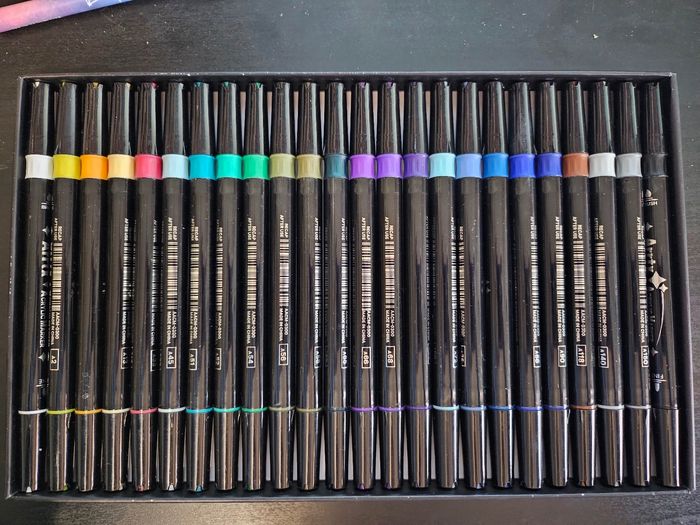 Arrtx marqueurs acryliques double pointe set de 24 - photo numéro 3