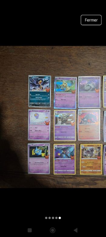 Lot de 18 carte pokémon