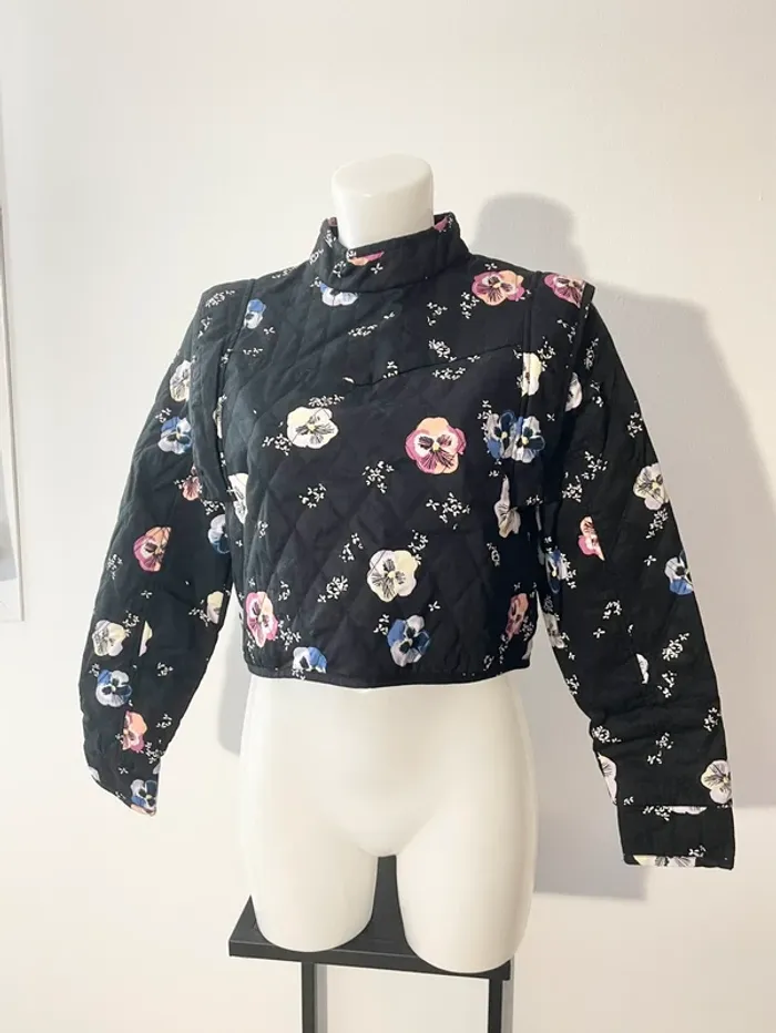 Veste courte fleurie - photo numéro 2