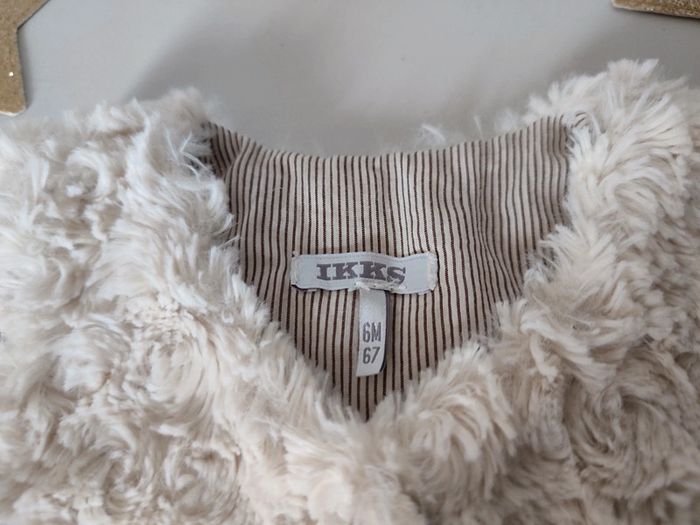Gilet sans manches crème 6 mois IKKS - photo numéro 3