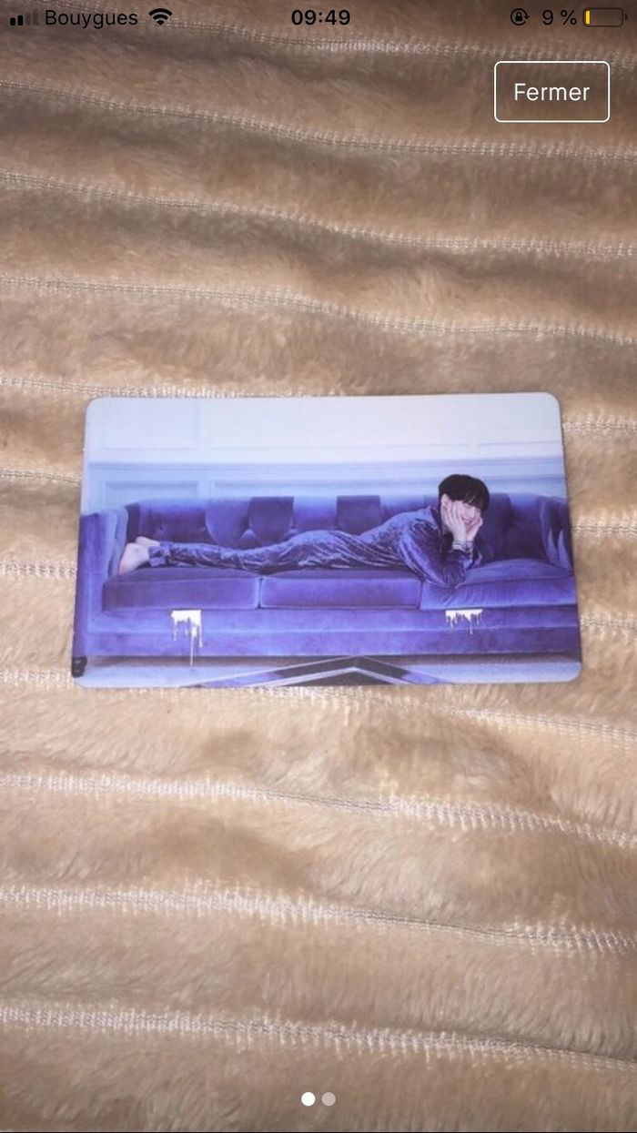 photocard bts suga