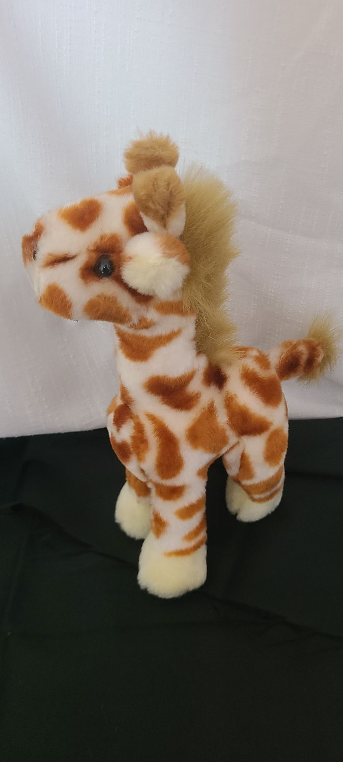 Peluche girafe AURORA beige marron - photo numéro 6