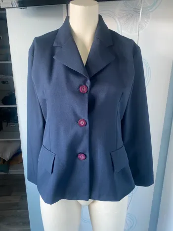 Blazer marine taille 2 fabrication française