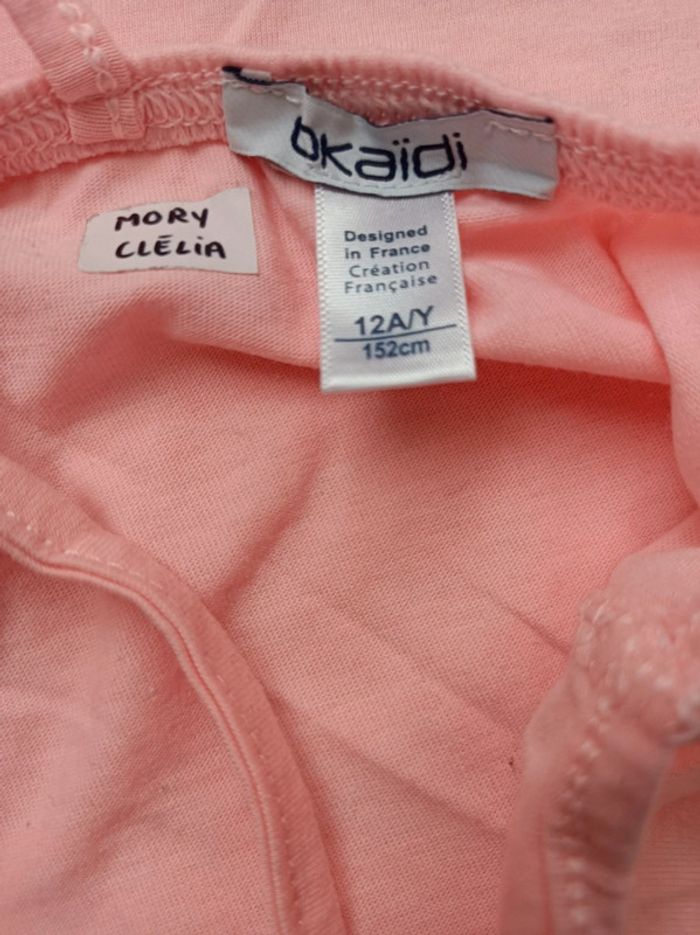 Débardeur fille couleur: rose/corail Okaïdi taille 12 ans en bon état - photo numéro 5
