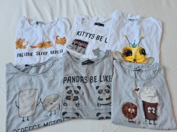 Lot 6 t-shirts pyjamas
