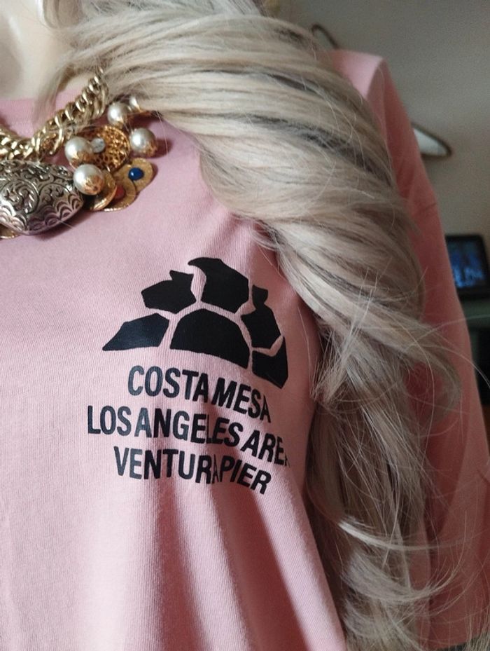 🥥Tee-Shirt Unisexe Rose Pastel H&M Taille XL🥥 - photo numéro 4