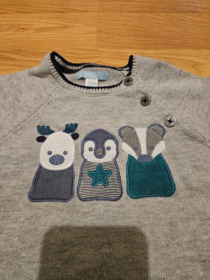 Pull gris - photo numéro 2