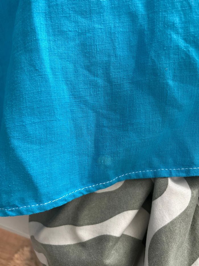 Chemise bleu lin Zara taille s - photo numéro 5