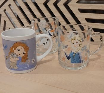 Lot de 3 tasses Princesse Disney