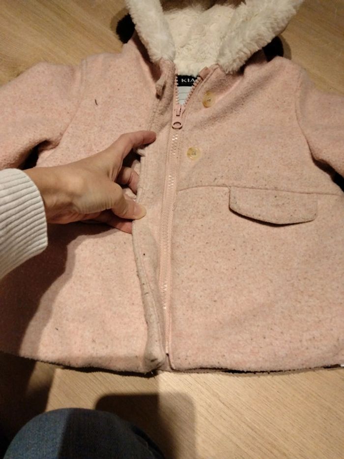 Manteau rose pâle 18 mois - photo numéro 2