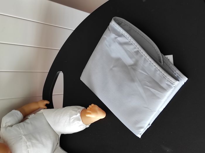 Tapis à langer de voyage pour bébé – Gris, lavable - photo numéro 2
