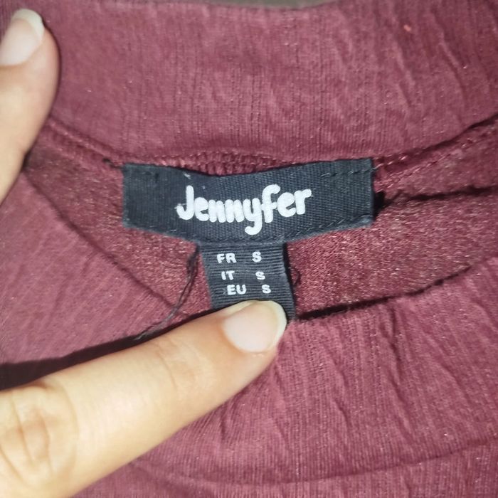 Débardeur bordeaux à motifs | Jennyfer | S - photo numéro 2