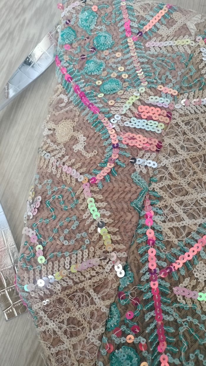 Sac à main neuf en rafia sequins - photo numéro 9