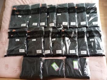 Lot pantalons de travail homme.