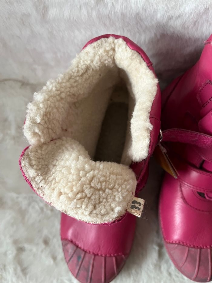 Bottines roses fuschia en cuir D.D.Step pointure 33 - photo numéro 2