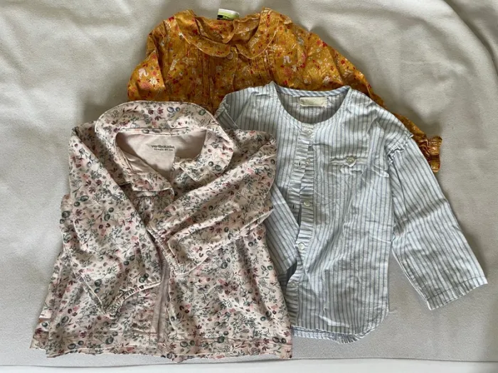 Lot 3 chemises manches longues 18 mois