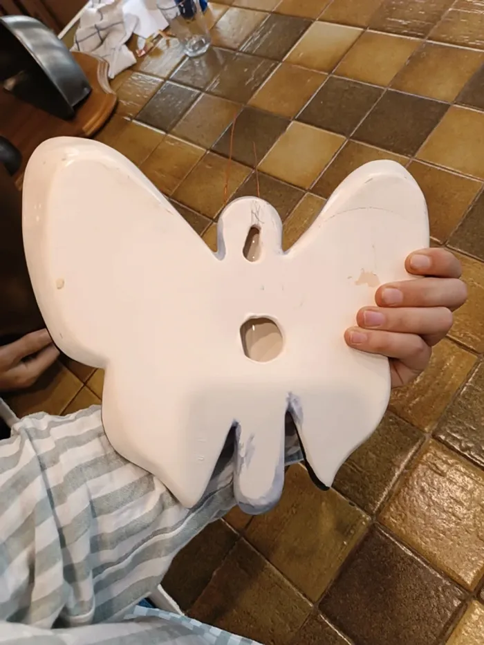 Papillon décoratif mural en porcelaine - photo numéro 3