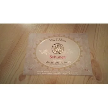 étiquette de vin sylvaner neuve -