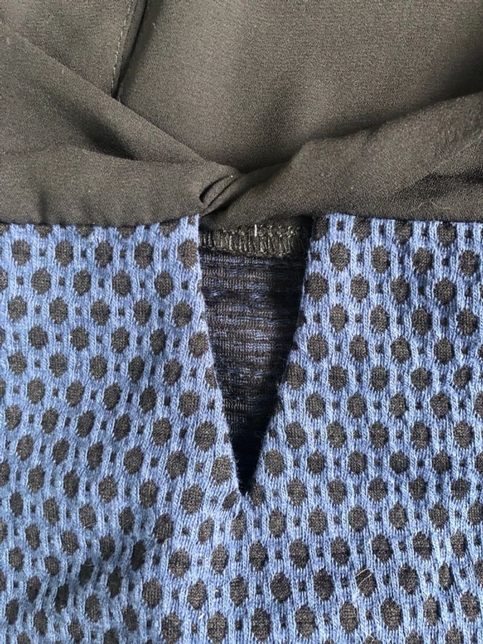 Robe droite et chic camaïeu taille 36 marine et noire - photo numéro 4