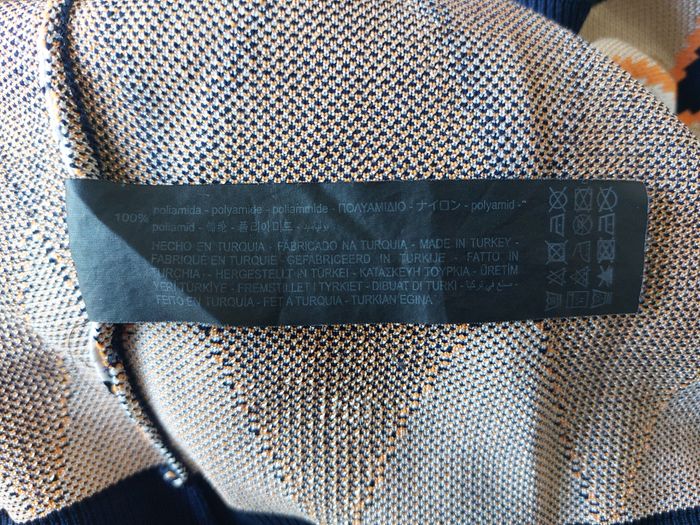 Pull fin Zara Knit doré bleu marine écru taille S - photo numéro 6