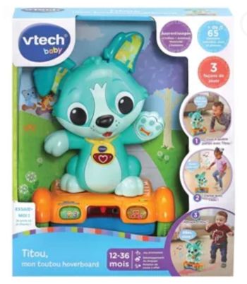 Titou le chien hoverboard