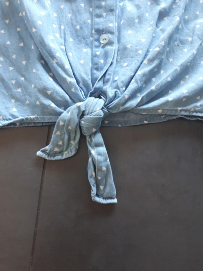Jolie chemise coton sans manches 9-10 ans - photo numéro 3