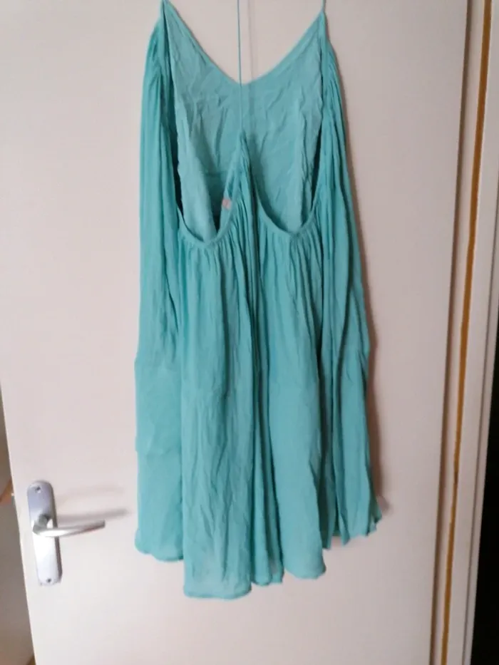 Robe Forever 21 Turquoise Dos nu croisé T.l - photo numéro 2