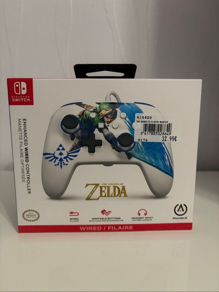 Manette filaire Nintendo Switch PowerA Zelda Sword Attack - photo numéro 7