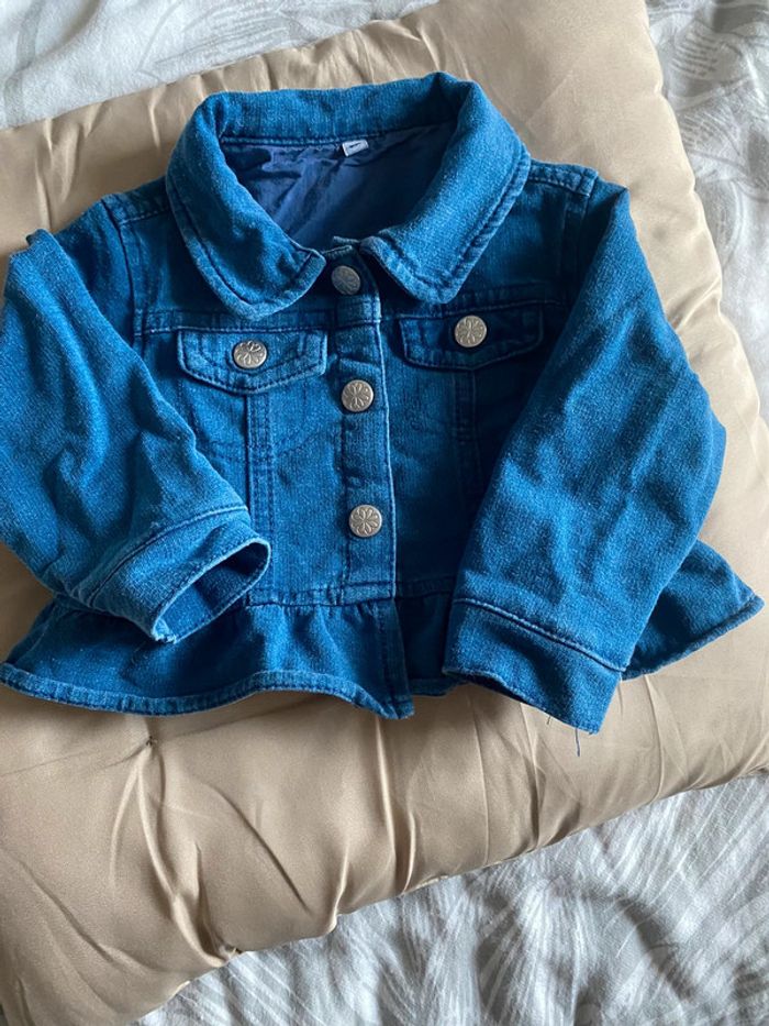 Veste effet jean bébé 6 mois