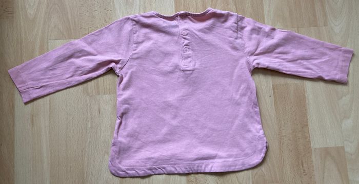 T-shirt manches longues bébé fille coeur pailleté 18 mois - photo numéro 3
