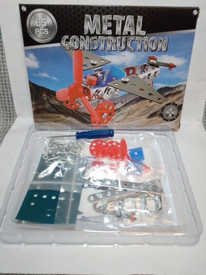 Kit de construction en métal "Avion" - photo numéro 2