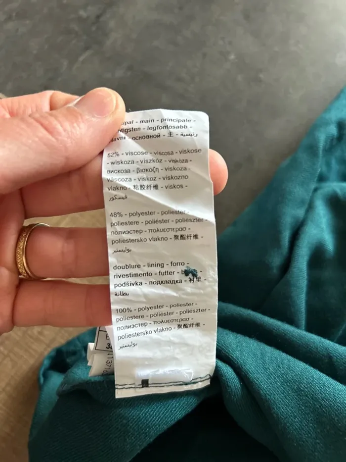 Jupe femme avec boutons, verte, promod taille 36 - photo numéro 4