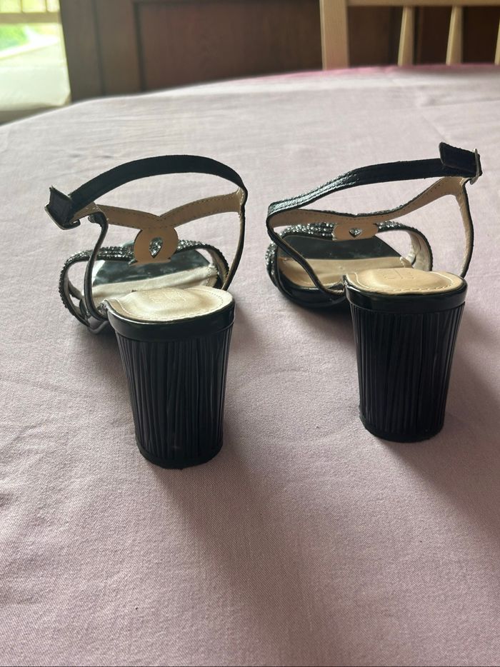 Sandales à talons taille 40 noires O’Moda - photo numéro 4