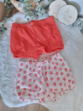 Lot de 2 shorts neuf