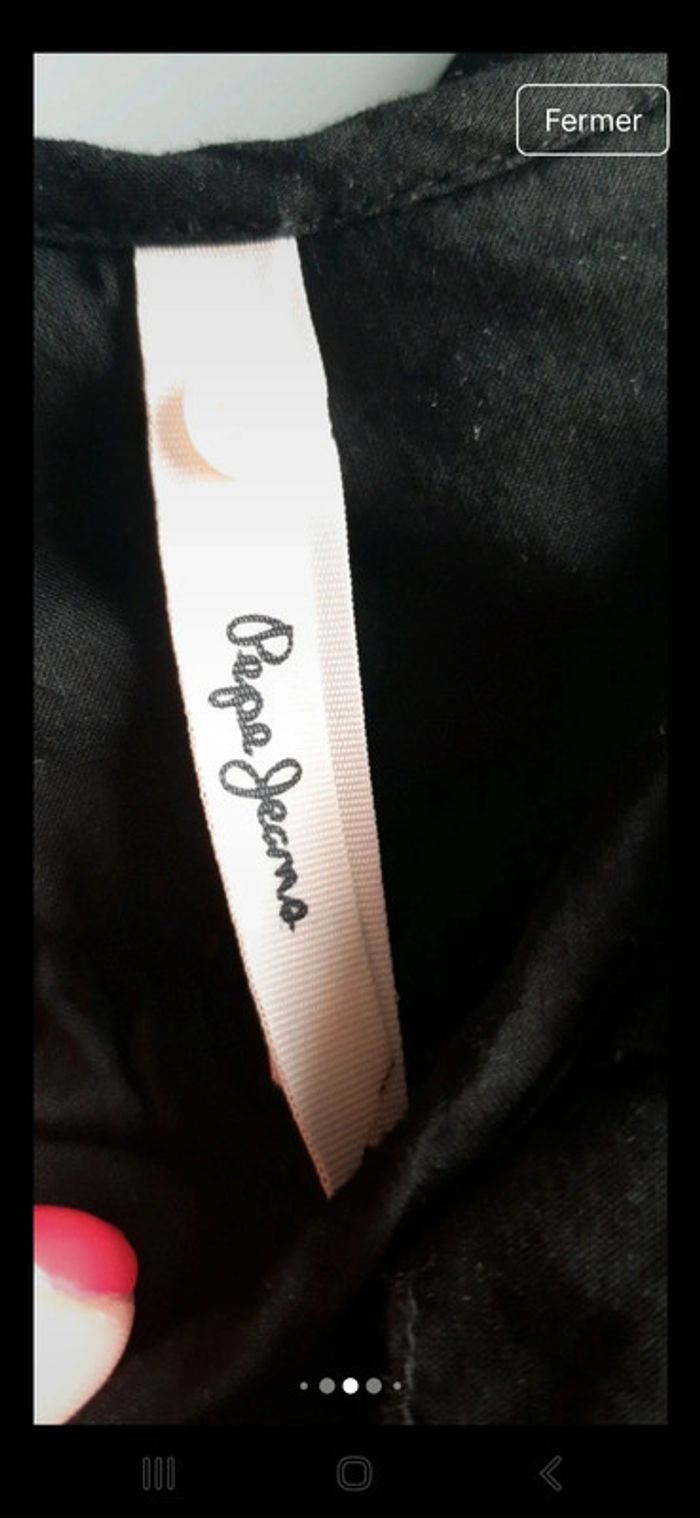 Robe noire Pepe Jeans XS-Détail tressé et ceinture - photo numéro 5