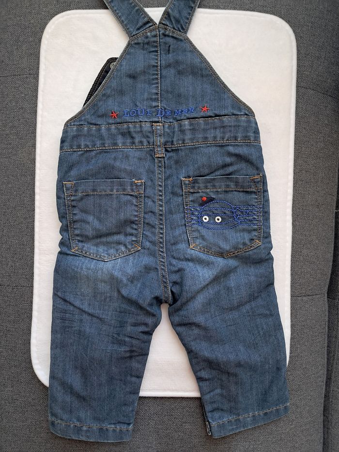 Salopette en jeans taille 12mois 74cm - photo numéro 2