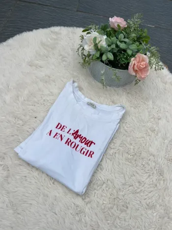 T-shirt à message