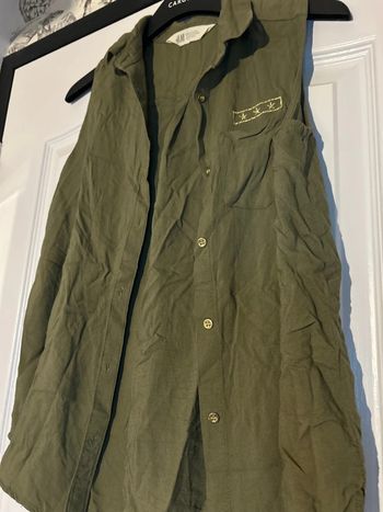 Chemise manche courte kaki
