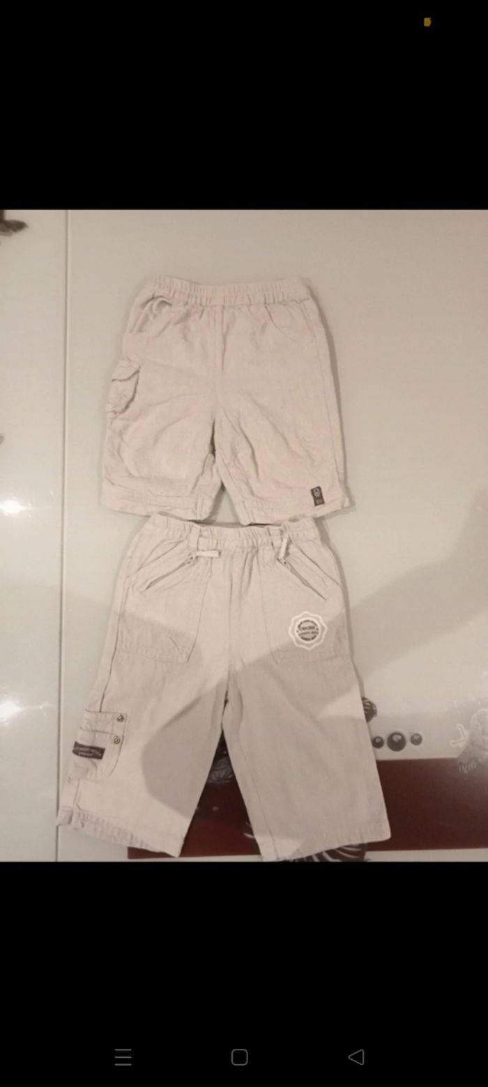 Pantacourt et pantalon en lin Obaibi