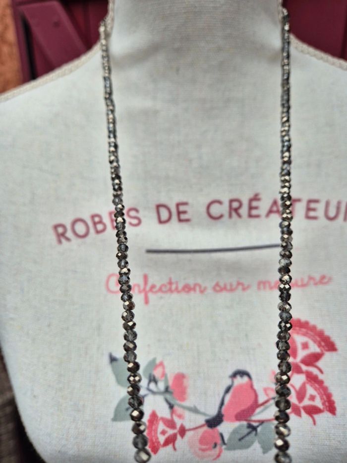 Sautoir en perles et pompon Bigio - photo numéro 6