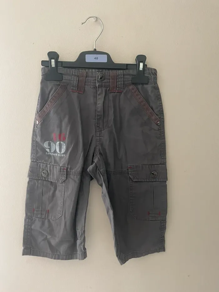 Short en jean gris de la marque Terre de marins